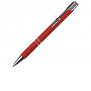 Ручка металлическая шариковая C1 софт-тач, красный