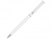 Ручка металлическая шариковая Slim, белый