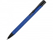 Ручка металлическая шариковая Crepa, синий/черный