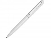 Ручка металлическая шариковая Skate, белый/серебристый