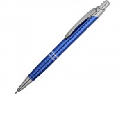 Ручка шариковая Кварц, синий/серебристый