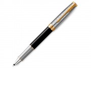 Ручка-роллер Parker Sonnet Premium Refresh BLACK GT, стержень: F, цвет чернил: black, в подарочной упаковке