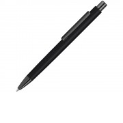 Металлическая шариковая ручка soft touch Ellipse gum, черный