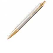 Шариковая ручка Parker IM Premium Warm Silver (grey) GT, стержень: M, цвет чернил: blue, в подарочной упаковке.
