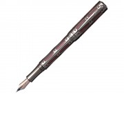 Ручка перьевая Pierre Cardin THE ONE с колпачком на резьбе, пушечная сталь/красный