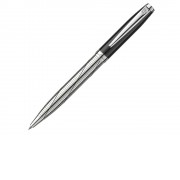 Ручка шариковая Pierre Cardin LEO 750. Цвет - черный и серебристый.Упаковка Е-2.