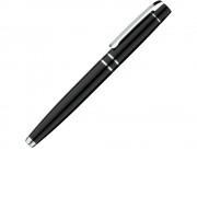 Ручка металлическая роллер VIP R, черный