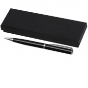 Ручка металлическая шариковая Town, черный/серебристый