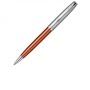 Шариковая ручка Parker Sonnet Essentials Orange SB Steel CT, цвет чернил black, перо: M, в подарочной упаковке.