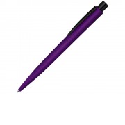 Ручка шариковая металлическая LUMOS M soft-touch, фиолетовый/черный