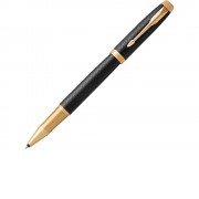 Ручка роллер Parker IM Premium Black GT, стержень: F, цвет чернил: black, в подарочной упаковке.