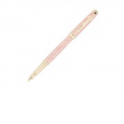 Ручка перьевая Pierre Cardin RENAISSANCE. Цвет - розовый и золотистый. Упаковка В-2.