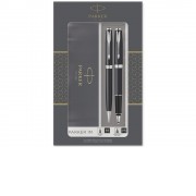 Набор из двух ручек  Parker SONNET BLACK CT ручка роллер и шариковая ручка
