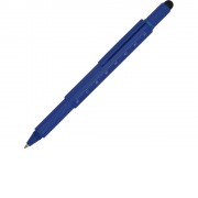 Ручка шариковая металлическая Tool, синий. Встроенный уровень, мини отвертка, стилус