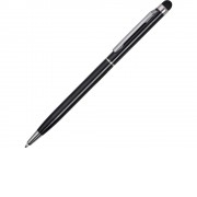 Ручка-стилус металлическая шариковая Jucy черный