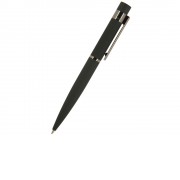 Ручка Verona шариковая автоматическая, черный металлический корпус 1.0 мм, синяя