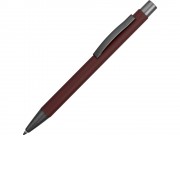 Ручка металлическая soft-touch шариковая Tender, бургунди