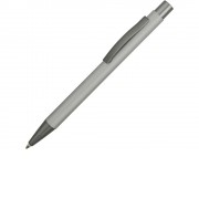 Ручка металлическая soft touch шариковая Tender, серебристый/серый