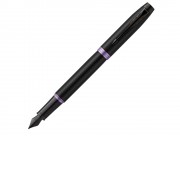 Перьевая ручка Parker IM Vibrant Rings Flame Amethyst Purple, стержень:F, цвет чернил: blue, в подарочной упаковке.