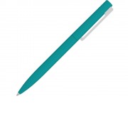 Шариковая ручка Bright F Gum soft-touch, бирюзовый