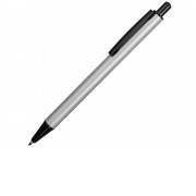 Ручка металлическая шариковая Iron, серебристый/черный