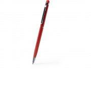 Ручка-стилус металлическая шариковая BAUME, красный
