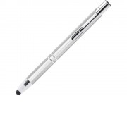 Ручка-стилус металлическая шариковая KRUGER, серебристый