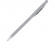 Ручка-стилус металлическая шариковая BAUME, серебристый