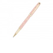 Ручка - роллер Pierre Cardin RENAISSANCE. Цвет - розовый и золотистый. Упаковка В-2.
