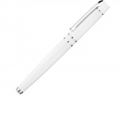 Ручка металлическая роллер VIP R, белый