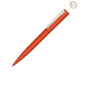 Металлическая шариковая ручка soft touch Brush gum, оранжевый