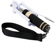 Мини селфи палка со шнурочком, черный