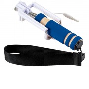 Мини селфи палка со шнурочком, ярко-синий