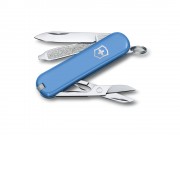 Нож-брелок VICTORINOX Classic SD Colors Summer Rain, 58 мм, 7 функций, голубой