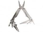 Мультитул Stinger, 100x45 мм, 11 функций, сталь, серебристый, в комплекте нейлоновый чехол