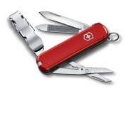 Нож-брелок VICTORINOX NailClip 580, 65 мм, 8 функций, красный