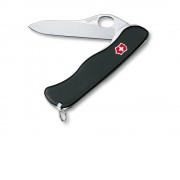 Нож перочинный VICTORINOX Sentinel Clip, 111 мм, 5 функций, с фиксатором лезвия, чёрный