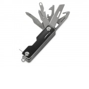 Мультитул-складной Canto 10-в-1 с защитным фиксатором, серебристый/черный