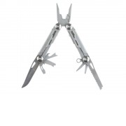 Мультитул Stinger, 105x45 мм, 12 функций, сталь, серебристый, в комплекте нейлоновый чехол