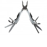 Мультитул Stinger, 100x50 мм, 15 функций, сталь/алюминий/пластик, серебристый, в нейлоновом чехле