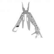 Мультитул Stinger, 105x40 мм, 12 функций, сталь, серебристый, в комплекте нейлоновый чехол