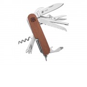 Нож перочинный Stinger, 89 мм, 15 функций, материал рукояти: древесина сапеле