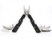 Мультитул Stinger, 105x40 мм, 13 функций, сталь, чёрно-серебристый, в комплекте нейлоновый чехол