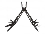 Мультитул Stinger, 100x35 мм, 12 функций, сталь/алюминий, чёрный, в комплекте нейлоновый чехол