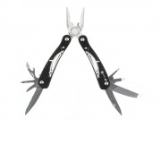 Мультитул Stinger, 105x45 мм, 13 функций, сталь/алюминий, серебристо-чёрный, в нейлоновом чехле