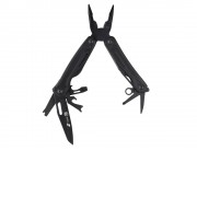 Мультитул Stinger, 100x40 мм, 11 функций, сталь, чёрный, в комплекте нейлоновый чехол