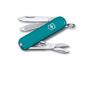 Нож-брелок VICTORINOX Classic SD Colors Mountain Lake, 58 мм, 7 функций, тёмно-бирюзовый
