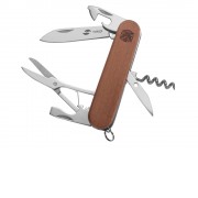 Нож перочинный Stinger, 90 мм, 11 функций, материал рукояти: древесина сапеле