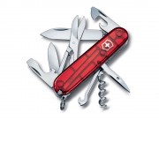 Нож перочинный VICTORINOX Climber, 91 мм, 14 функций, полупрозрачный красный