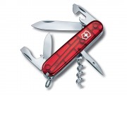 Нож перочинный VICTORINOX Spartan, 91 мм, 12 функций, полупрозрачный красный